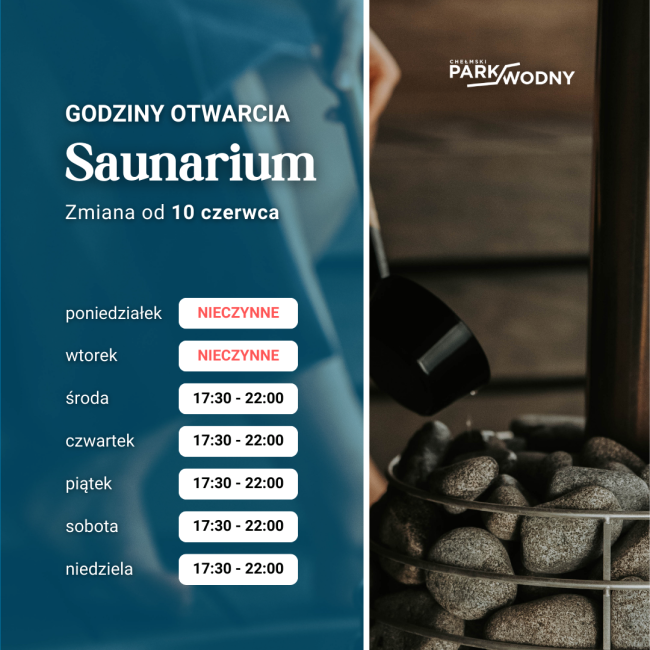 godziny otwarcia saunarium