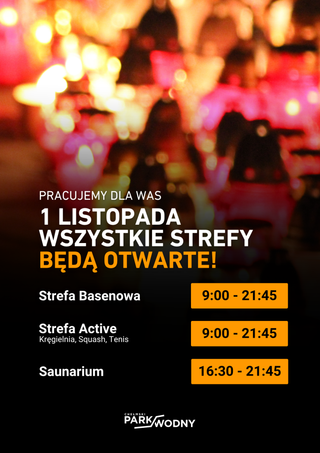 plakat godziny otwarcia