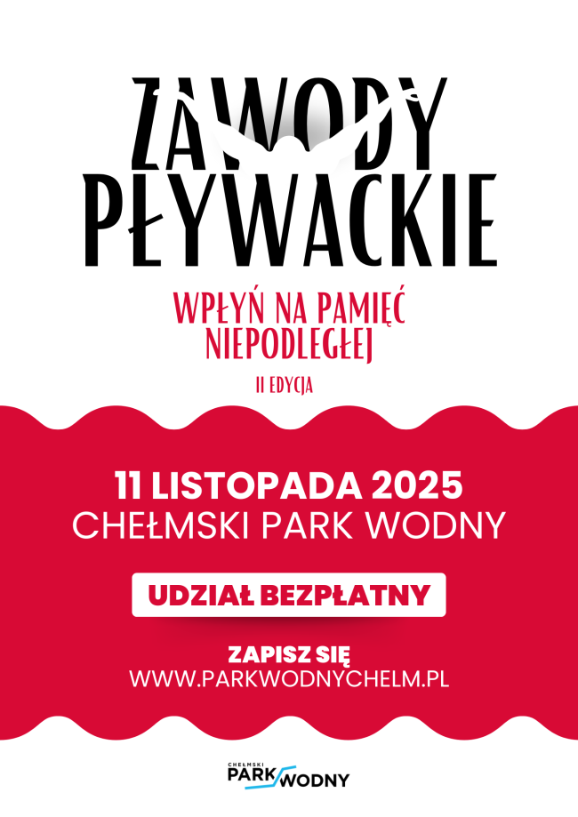 ZAWODY PŁYWACKIE PLAKAT