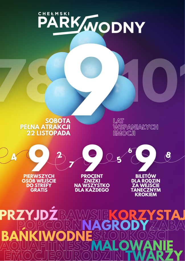 plakat urodziny parku