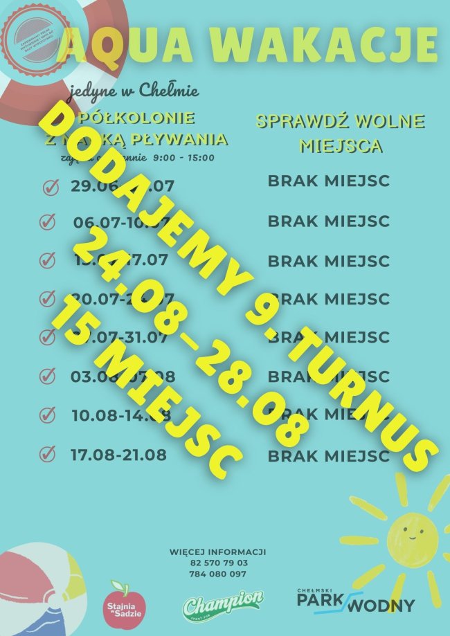 półkolonie plakat