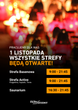 plakat godziny otwarcia